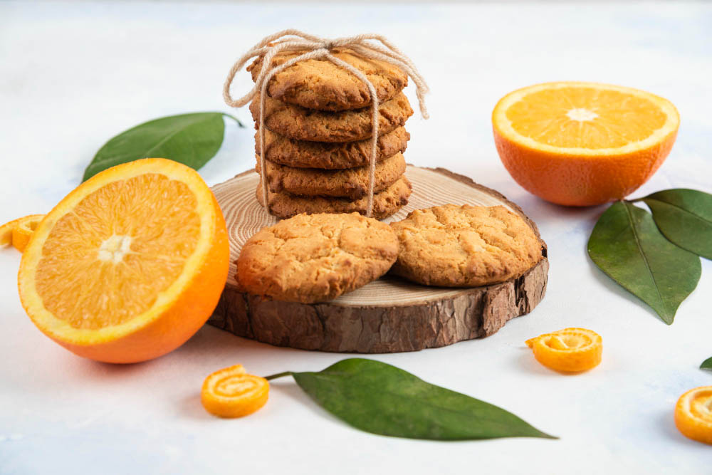 Galletas integrales de naranja